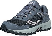 Saucony Women's Versafoam Excursion Tr13 Trail Running Shoe, Grey/Orchid, 8 M US