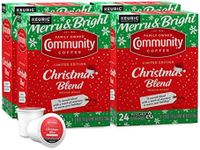 Community Coffee Christmas Blend, Medium Roast 96 Count Coffee Pods, Compatible with Keurig K-Cup Brewers