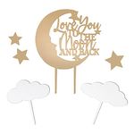 Lillian Rose "Love You to The Moon and Back" Baby Shower Cake Decorations and Cake Topper