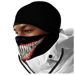 Eikuni Balaclava Face Mask Men Women for Winter Cold Weather Ski Cycling Ski Hunting (Teeth White Red Lip Smile)