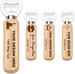 Vooruitgang 15-200PCS Custom Bottle Opener Personalized Wooden Handle