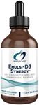 Designs for Health Emulsi-D3 Synergy 2000 IU Vitamin D Liquid with Vitamin K - Emulsified Liquid D3 K2 Drops for Immune System Support & Bone Health - Gluten-Free + Non-GMO (55 Servings / 1.8oz)