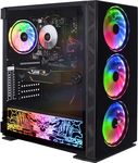 Veno Scorp Gaming PC - AMD Ryzen 5 4600G Desktop Processor, Radeon Integrated Graphics, 16GB DDR4 RAM, 512GB NVMe SSD, 550W 80+, Wi-Fi, Windows 11, Neonzilla RGB Case.