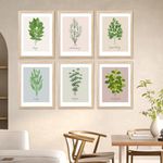 kotart Nature Inspired Digital Painting for Wall Decoration - Botanical Leaf Wall Art Prints for Living Room Bedroom Office Room Decor (10X13 INCH, G)