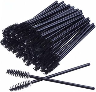 AKStore 100 PCS Disposable Eyelash Brushes Mascara Wands Eye Lash Eyebrow Applicator Cosmetic Makeup Brush Tool Kits (Black)