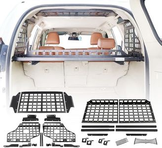HIGH FLYING for Toyota Prado LC150/Lexus GX460 Rear Window & Overhead Roof Molle Panels Storage Modular System Trunk Shelf Organizer Rear Cargo Racks
