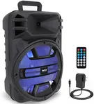 Pyle 12'' Portable Bluetooth Speaker System - 800 Watts - Karaoke Speaker w/ Latest DJ LED Lights, USB/FM/BT/Aux/Remote Control/Mic Inputs & Built-in Rechargeable Battery PPHP1243B