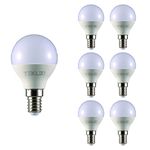 TEKLED® P45 Golf Ball LED Bulbs | E14 Small Edison Screw | Energy Saving 6W Light Bulb 50W Incandescent Bulb Equivalent | 2700K 560LM NONDIMMABLE | 6-Pack | Warm White