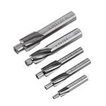 ASHATA CNC Cutter Bit,5pcs Countersink End Mill Cutter Slot Drill Bits Tool M3-M8 4 Flutes HSS-AL,High toughness,Abrasion resistance,High-speed cutting,Reduces times of changing tools