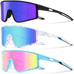 Kegrimi 3 Pack Kids Sunglasses Yout