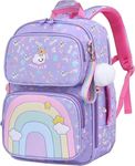 ADSON Unicorn Rainbow Travel School Bag|Backpack for Girls & Boys Large 16 Inches Casual Day Pack Cartoon Bookbag Rucksack (Multi Colour)