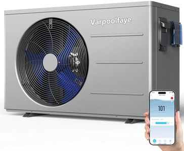 Varpoolfaye 30000 BTU Pool Heat Pump 120V, Heating & Cooling for Above Ground & Inground Pools Up to 8000 Gallon, WiFi Control & Schedule Timer