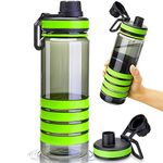 Lubibi Sports Water Bottle,750ml BPA Free Eco-Friendly Tritan Non-Toxic Plastic Leak-Proof Drinking Bottle For Children, Teenagers, Adults, Outdoors, Camping, Cycling, Fitness, Gym, Yoga …