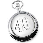 De Walden 40th Wedding Anniversary Pocket Watch Men’s Ruby Fortieth 40 Gifts