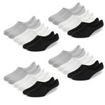 Fitness Mantra® Premium Loafer/No Show Anti Slip Free Size Cotton Socks for Men's and Women's (Pack of 12 Pairs)