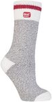 Heat Holders - Womens Thick Winter Warm Thermal Socks (25+ Styles) (Grey Block Twist)