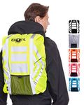 BTR Backpack Cover 100% Waterproof & High Visibility. High Viz Rucksack Cover With Reflective Tape. Medium. Fluorescent Yellow