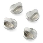 4 Pcs 815536 Stove Knob for Wolf Stove Replacement Parts, KIP 2e821 Burner Knobs for Wolf Gas Range Parts Stainless Steel Stove Top Knobs