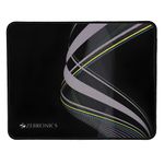 ZEBRONICS MSP-X2 Mouse Pad, Smooth Micro Fiber Cloth with Stitched Edges, 260 x 210 x 2 mm, Anti Slip Rubber Base, for Gaming, Home and Office | for All Mouse Sensors