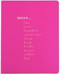 Eccolo World Traveler Desk Size Journal, 8 x10", Pink - More (D506A)