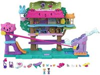 Polly Pocket HJJ98 Pollyville Animal Party Tree House, 5 Floors, Over 15+ Play Pieces: 2 Dolls, Vehicle, 4 Animals and More, Toy Gift for Children from 4 Years