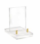 russell+hazel Acrylic Easel Display, Clear, 4” x 6” x 6”