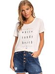 Roxy Womens Chasing The Swell T-Shirt, Peach Blush, M EU