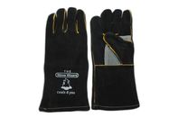 Extreme Heat Fire Resistant Gloves Leather with Kevlar Stitching Mitts Perfect for Welding Oven Grill BBQ Mig Fireplace Stove Pot Holder Tig Welder Animal Handling By The Stove Wizard