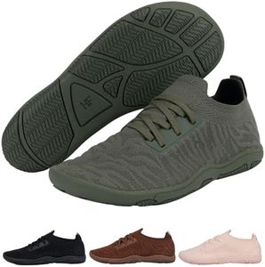 Hike Footwear Comforto Max – Ultra-Stretching & Soft Barefoot Shoes | Lightweight Non-Slip & Zero-Drop Sole Summer Boots | Minimalist Comfortable Walking Shoes for Women Men Green