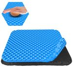 Large Gel Seat Cushion For Long Sitting With Non-Slip Covers,Soft & Breathable,Soft & Breathable,Pressure Sore,Office Chair,Desk Chair,Gaming,Car,Pressure Cushions For Bottoms,Cushion Seat Pads