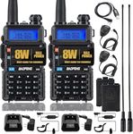 BAOFENG Walkie Talkies Baofeng Radio UV-5R Upgraded Dual Band 144-148MHz 430-450MHz Ham Radio with Rechargeable Battery