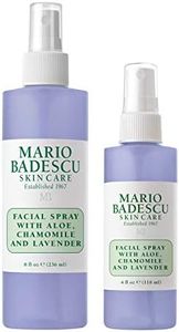 Mario Badescu Facial Spray with Aloe, Chamomile and Lavender for All Skin Types | Face Mist that Hydrates and Restores Balance & Brightness | 8 FL OZ & 4 FL OZ Combo