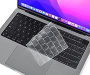 CaseBuy Premium Keyboard Cover for MacBook Pro 14 Inch & MacBook Pro 16 inch 2023 2022 2021 Model A2442 A2485 M1 Pro/Max, Ultra Thin TPU Keyboard Protector for MacBook Pro 14" and 16" -US Layout