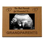 ukgiftstoreonline Best Parents Promoted To Grandparents Wooden Photo Frame Gift (5 x 7 Inch)