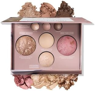 LAURA GELLER NEW YORK Best of the Best Baked Palette – 7-in-1 Full Face Palette – Bronzer, Blush, 2 Highlighters & 3 Eyeshadows – Crease-Proof, Handmade in Italy – Travel-Friendly