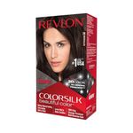 Revlon ColorSilk Permanent Hair Color For Women, Salon Perfect Hair Colour at Home with 100% Grey Coverage | Pro-Keratin & No Ammonia | Up to 8 Weeks of Colour | Shade - Brown Black 2N (Pack of 1)