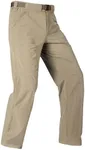 FREE SOLDIER Men's Outdoor Cargo Hiking Pants with Belt Lightweight Waterproof Quick Dry Tactical Pants Nylon Spandex (Khaki 38W/32L)