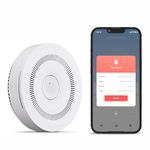 TREATLIFE Smart WiFi Smoke & Carbon Monoxide Detector, Battery Backup, Smoke & CO Alarm Combo, App Notification, Wireless Interconnect, Voice & Replacement Alert, Photoelectric Sensor Fire Alarm