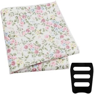 GHTIYLP Floral Pocket Squares for Men with Holder Printed Flower Mens Handkerchief Cotton Suit Pocket Hanky for Wedding (Little Romantic)