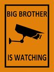 999Store under surveillance camera sign office supplies sunboard Big Brother is Watching Warning cctv camera sign board Camera Sign Board sticker signage (15X20 cm)