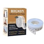 BIGXEN Weather Stripping, Silicone Door Seal Strip Self Adhesive Sealing Sticker for Window Gaps, Insect, Bottom of Side Door Tape for Home (Width 45mm)-3 Meter