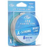 SF 8LB/3.6KG 330YD/300M X-Strong Ice Monofilament Fishing Line with Spool Mono Line Fishing Wire Freshwater, Clear