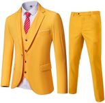 YND Men's Slim Fit 3 Piece Suit, On