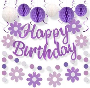 YEOCU Birthday Decorations , No DIY Pre-Strung Happy Birthday Banner