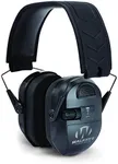 WALKER'S Ultimate Power Muff - Noise Reducing 26dB NRR Hunting Gun Range Shooting Ear Protection Black Electronic Earmuffs with AFT, 2 AAA Batteries Included