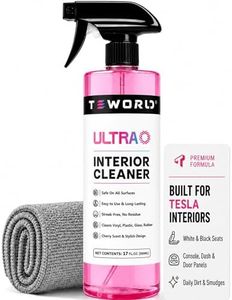 teworld Ultra Car Interior, Seat & Upholstery Cleaner - Car Detailing Kit Removes Stains, Dirt, Oil & Grease, Safe for Leather, Vinyl, Plastic & More - Compatible with Cars, Trucks, SUVs, RVs (17Oz)