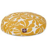 Majestic Pet Yellow Plantation Medium Round Indoor Outdoor Pet Dog Bed With Removable Washable Cover Products