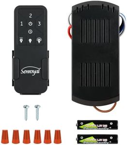 Ceiling Fan Remote Replacement, 3 Speed Universal Ceiling Fan Remote Control Kit with Light Dimmer, Ceilig Fan Light Switch for Harbor Breeze, Hampton Bay, Hunter, Honeywell, Timing and Wireless