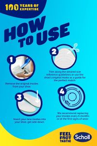 Scholl LiquiFlex Everyday Insoles – Large Size Comfort Support
