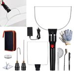4 in 1 Hot Wire Foam Cutter Tool (13 Pcs), 24W Electric Styrofoam Cutting Tools with 4 Blade Heads, Polystyrene and Styrofoam Cutter, DIY Crafts Polystyrene Pen Kit for Foam Carving DIY Crafts Cutting